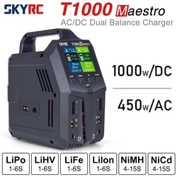 SKYRC T1000 Maestro Charger SK-100182  Lipo Battery Balance Charger BD380 Discharger AC/DC 1-6S LiFe NiMH NiCd Battery Charger