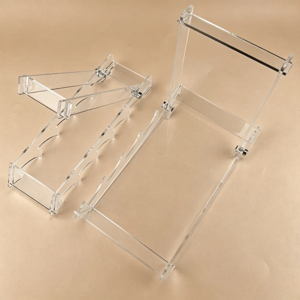 2 Specifications Transparent Acrylic Display Knife Rack Staircase-style Storage Rack Exhibition Stand Knife Rack