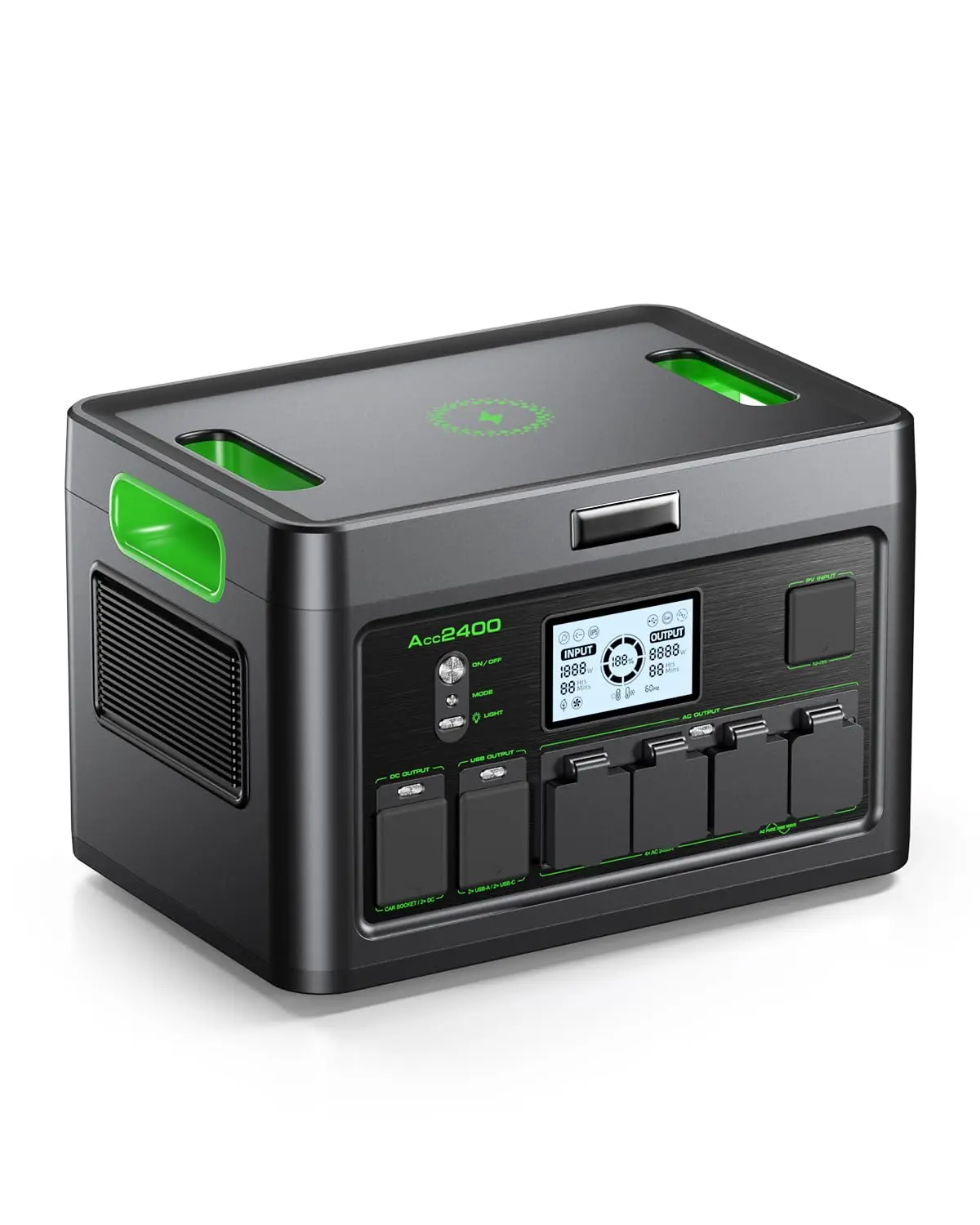 2400W Portable Solar Power Station for Home Backup Emergency Outdoor, Customized