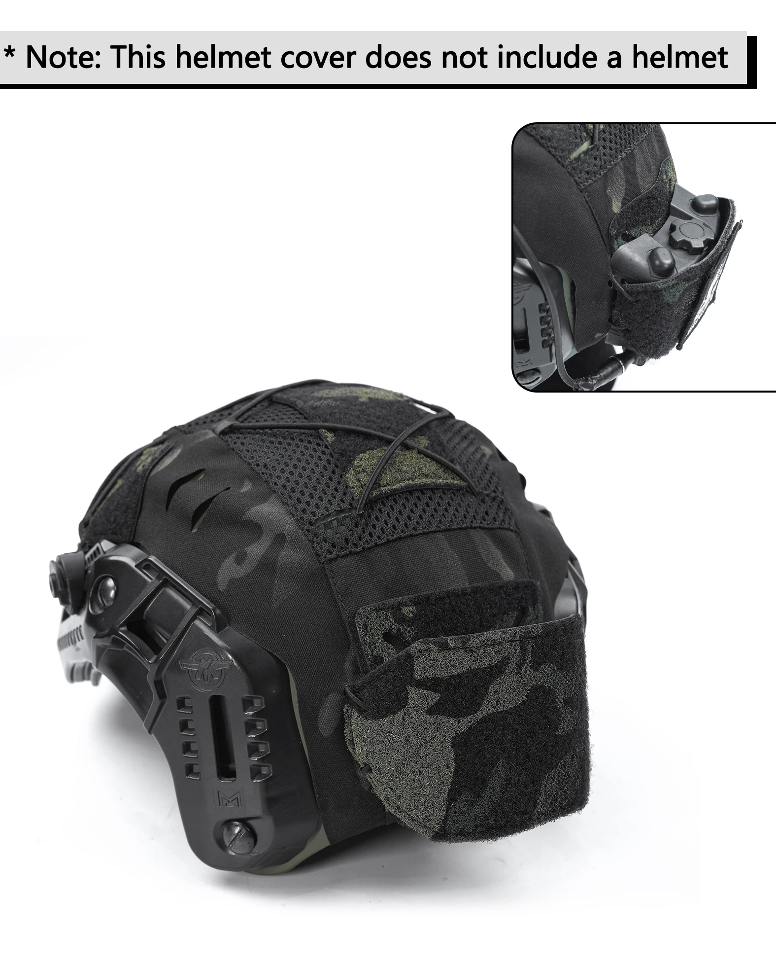 Tactical Helmet Cover Mtek Helmet Cover Mesh Protective Gear Equipment Airsoft Hunt Accessory Outdoor