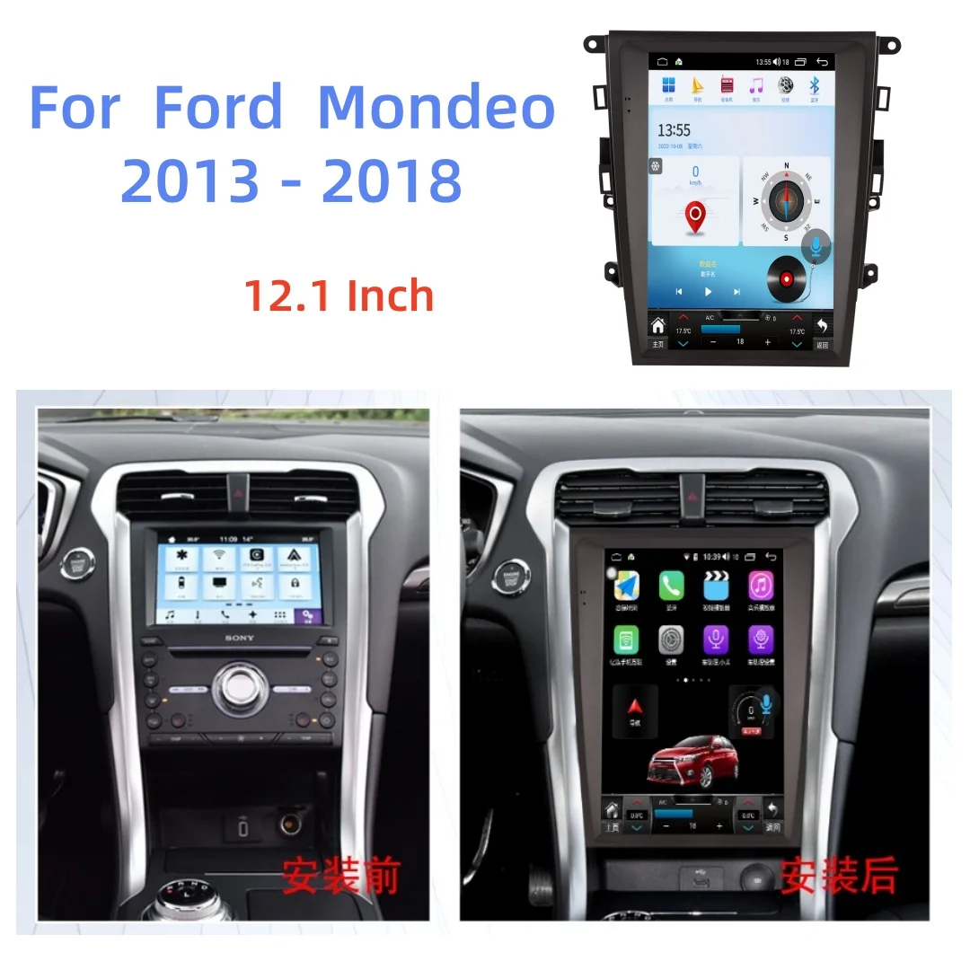 

12.1 Inch Android 13 For Ford Mondeo 2013 - 2018 Car Radio Automotivo Car Multimedia Player Auto GPS Navigation Stereo 4G