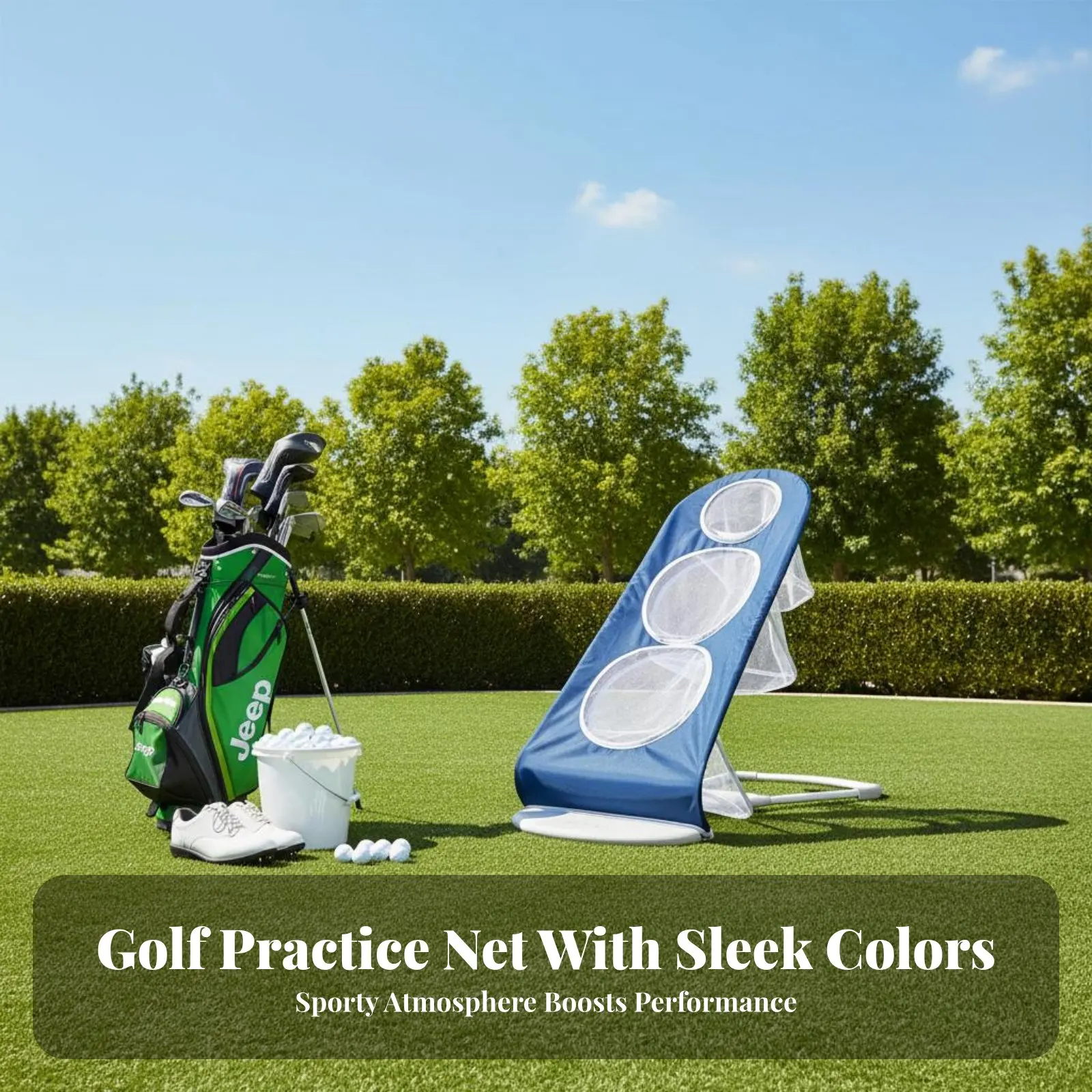 

Регулируемая спортивная тренировочная сетка с несколькими зонами прицеливания, портативная сетка для отработки ударов, легкая и долговечная мишень для чиппинга.