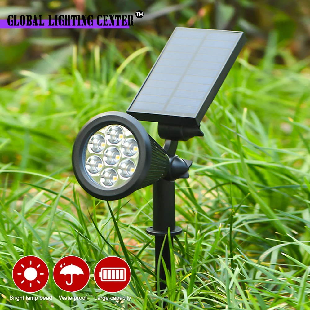 4/7/18/20led Solar Gazon Lamp Ip65 Waterdicht Landschap Licht Buitenverlichting Solar Vierkante Villa Gras Tuinlampen Grond Licht