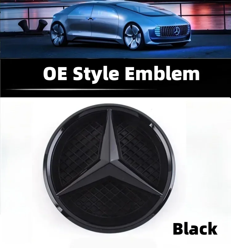 

Автомобильная наклейка, передняя решетка, эмблема звезды, светодиодная подсветка логотипа, белый, синий, красный свет для Mercedes Benz W204 GLK220 GLK300 GLK350