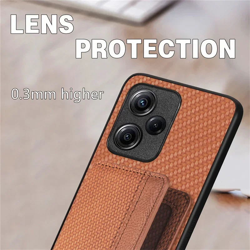 Cover posteriore per Xiaomi Redmi Note 11 12 Pro Plus 5G Custodia in pelle RFID per Redmi Note 12 Turbo 12S 11T 11S 11E 10S 10T 9 Pro Funda