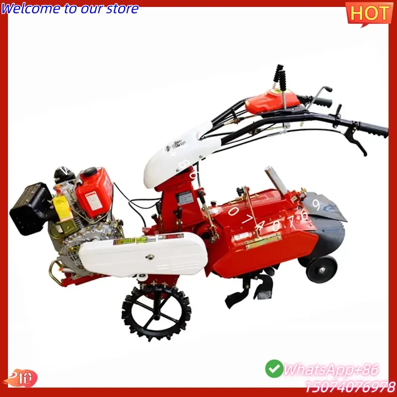 2026 Durable Multi-purpose Newly-designed 7HP/ 9HP Ditching Mini Tiller