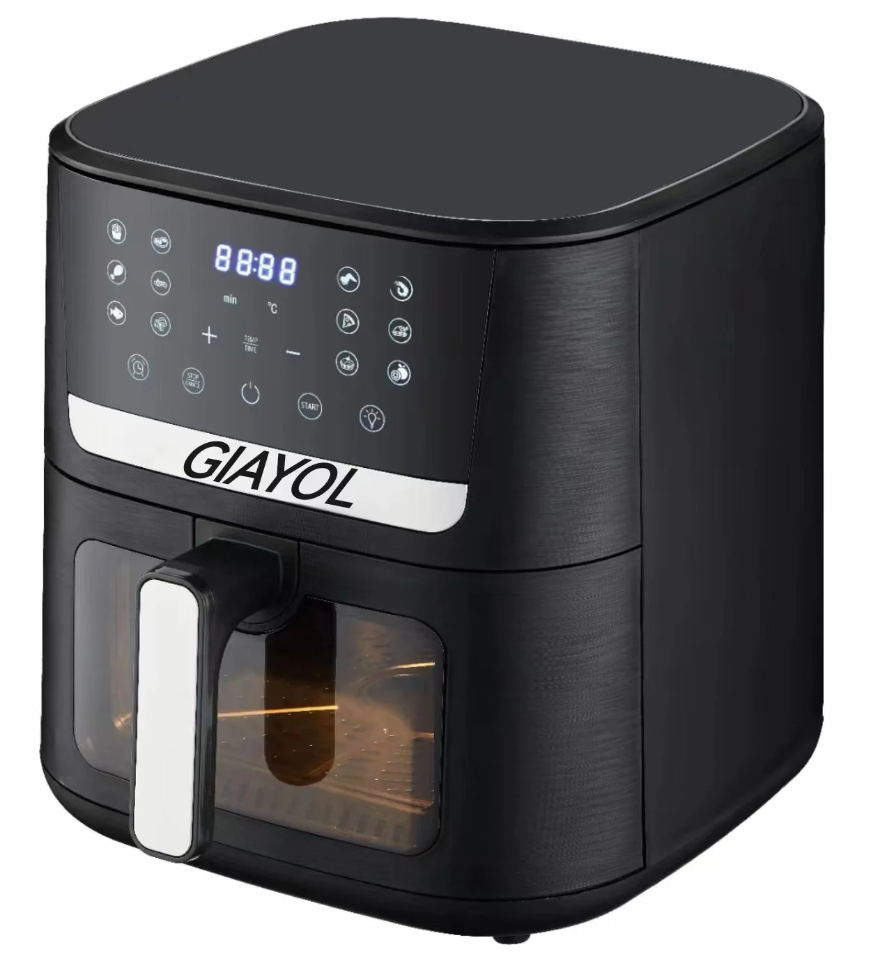 

5Liter 6L 7L 8L 9L 10L 11L 12Litre Oil Free Fryer Electric Digital Rapid Air Fryer Stainless Steel Smart Visible air Fryer