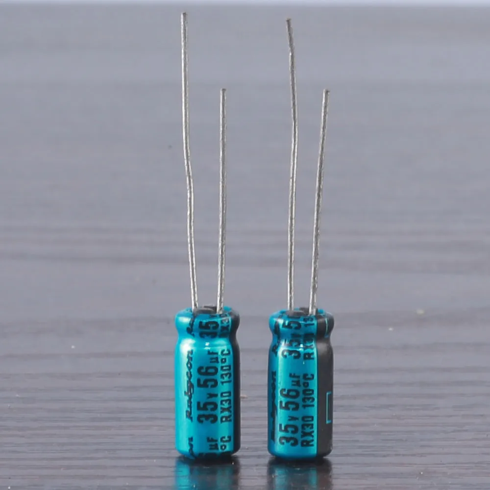 10pcs RUBYCON RX30 56mfd 35V 56UF  electrolytic Capacitor 130℃ 5X11mm