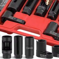 Hi-Spec 3/5/7/10PC Sockets Set Oxygen Sensor Wrench Socket Kit 3/8\