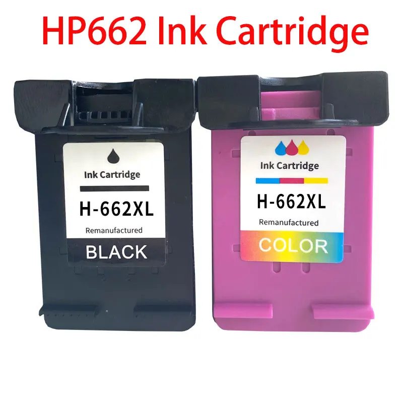 Cartucho de tinta Compatible con impresora HP662, 662XL, Deskjet Advantage 1014, 1015, 1016, 1018, 1515, 1516, 1518, 2510, 2515, 2516