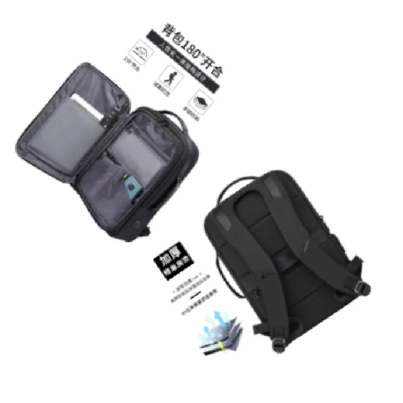 Bange Men Mochila Fashion Waterproof School Travel Bag Backpack USB Business Backpacks Fit For 15.6 Inch Laptop