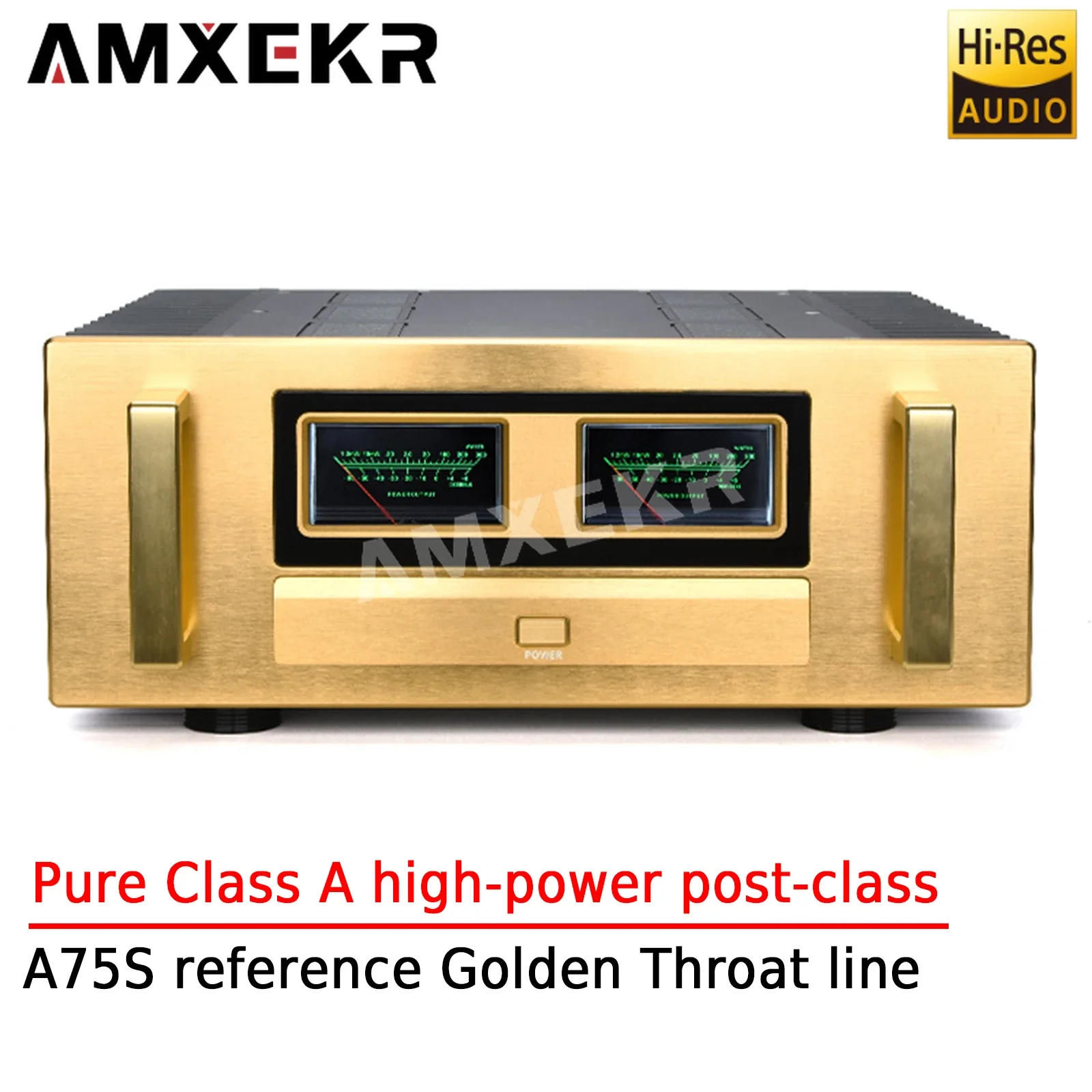 AMXEKR A75S Riferimento Linea di gola dorata Amplificatore di potenza post-classe pura classe A FET A75S ad alta potenza