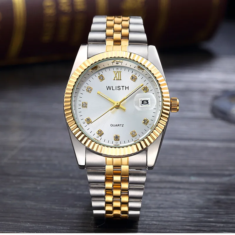 

2024 Fashion New Mens Watches Waterproof Luminous Top Brand Luxury Quartz Wristwatch Full Stell Military Watch Clock