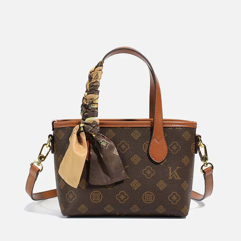

2025 Printed Market Bag for Women Minimalist Shoulder Crossbody Purse Fashionable Handbag