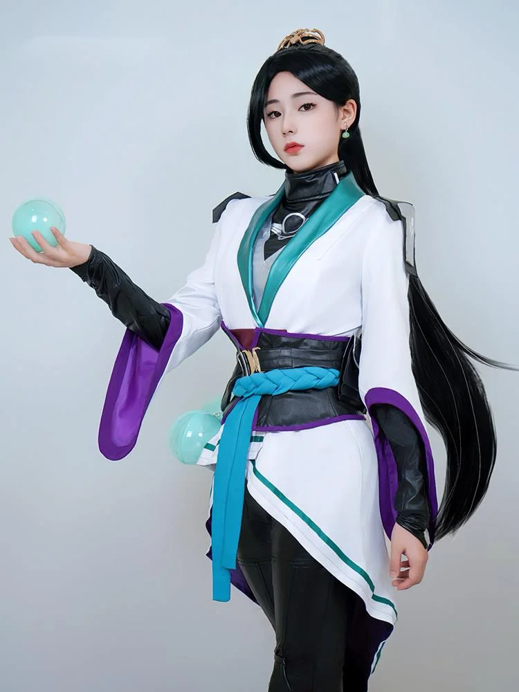 

Sage Cosplay Game VALORANT Sage Cosplay Costume Wig For Halloween Carnival Party Anime character costume set Prop
