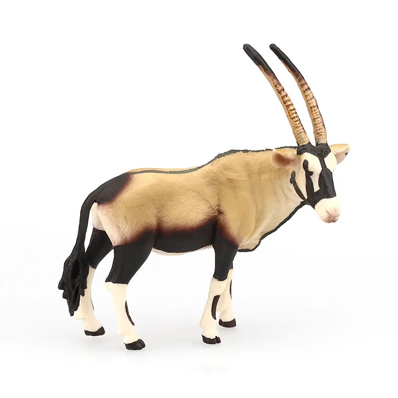 Simulation Animnal Sword Antelope Cognitive Wildlife Model Plastic Handicraft Teaching Tool home Decoration gift A076