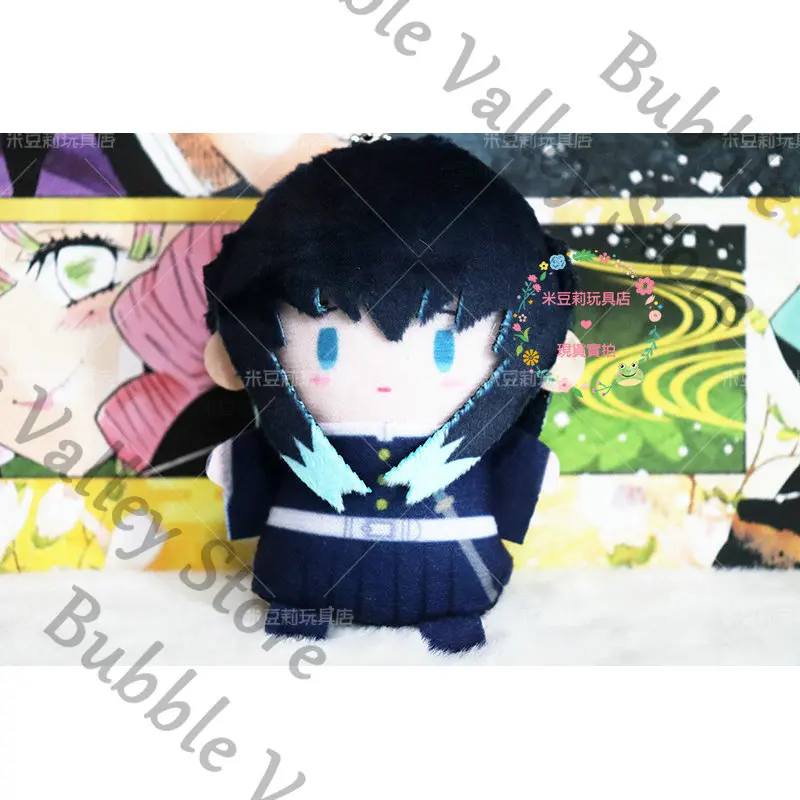 

Подлинная аниме Demon Slayer Tokitou Muichirou, пушистая подвеска Maumet для косплея, мультяшная кукла на палец, игрушка, брелок, рождественский подарок