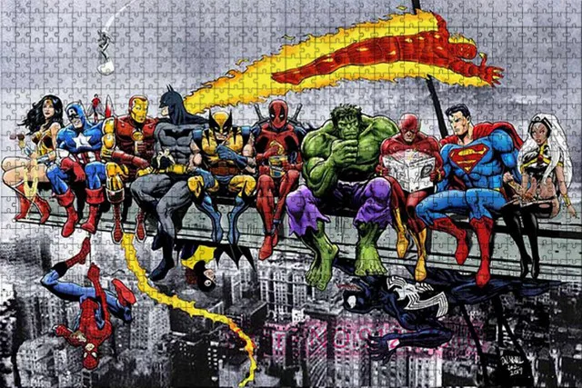 Disney Avenger Super Hero 1000 Pieces Puzzle Children Brain-Burning Puzzle Game Holiday Gift First Choice