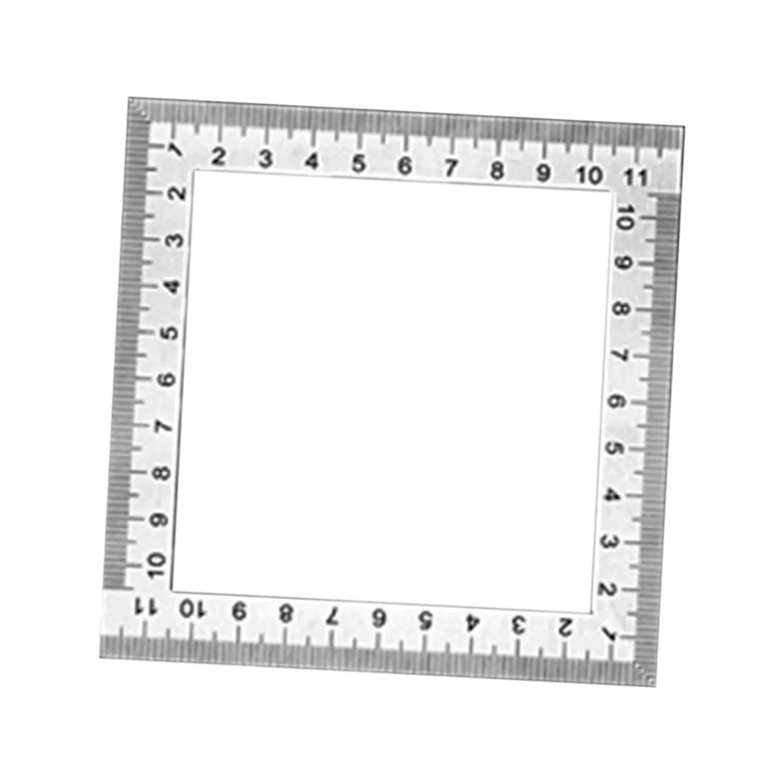 Double-sided Scale Square Ruler 120mm Stainless Steel Measuring Tool for Woodworking Metalworking Layout