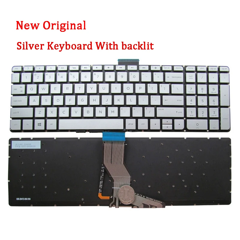 New Genuine Laptop Replacement Keyboard Compatible for HP 15-AB00 AB058Tx AB297TX 15G-AD 15G-BC 15G-AX 15Q I125