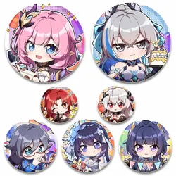 32/44/58mm Honkai:Star Rail Brooch on Backpack  Asta Hook Kafka Arlan Cartoon Cosplay Badge Lapel Pins for Clothes Accessories