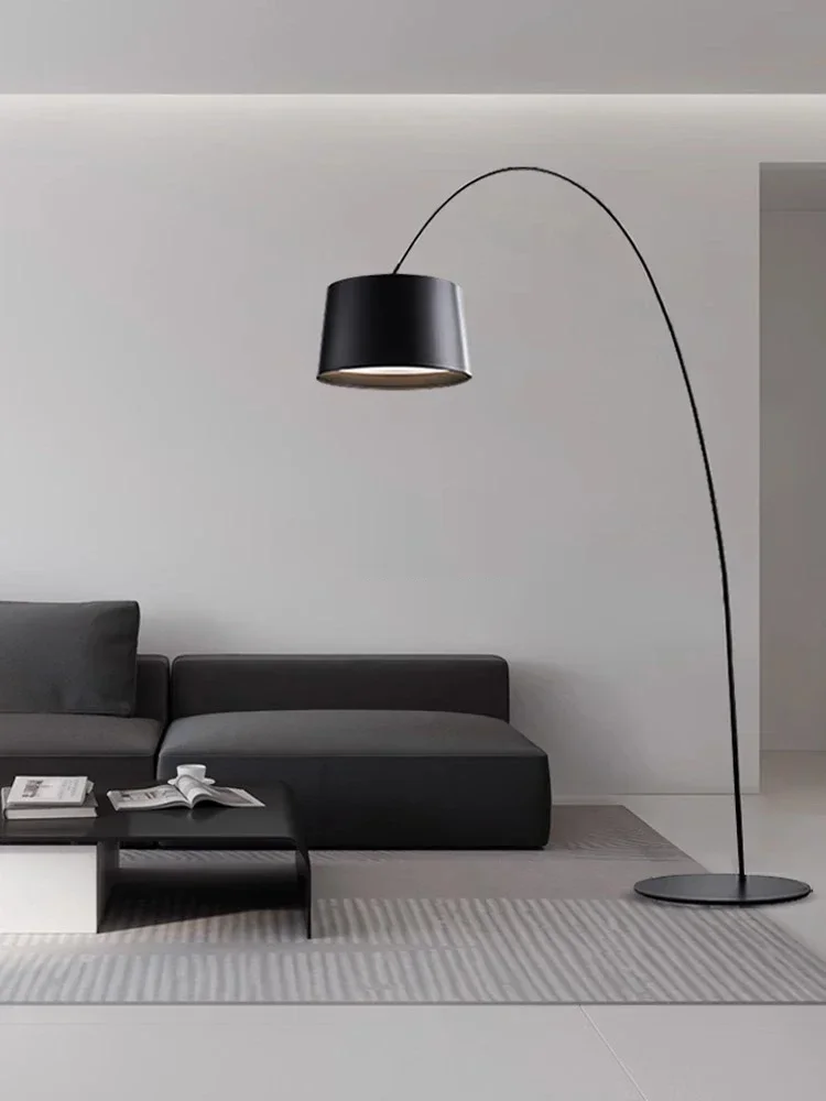 

Minimalist Vertical Modern Led Floor Lamp Nordic Design Living Room Bedroom Study Fishing Lamp Lighting Home Decor Floor Lights