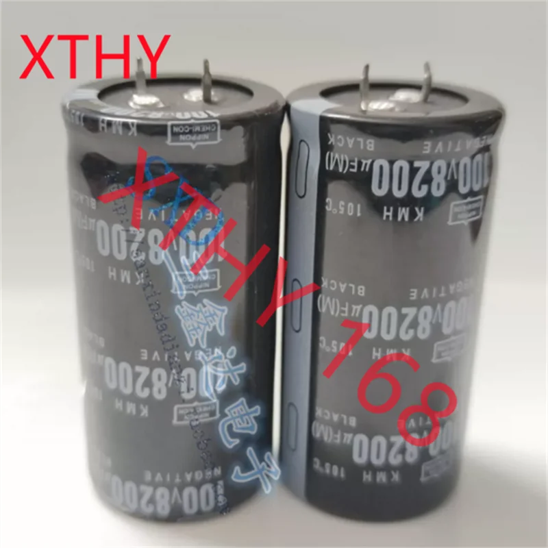 

Новый оригинальный аудиоконденсатор для усилителя мощности 100В 8200мкФ, электролитический конденсатор 35X70