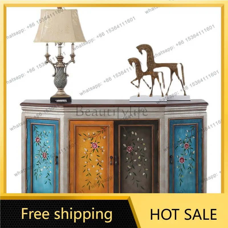 XX. American country foyer porch cabinet living room storage decorative cabinet