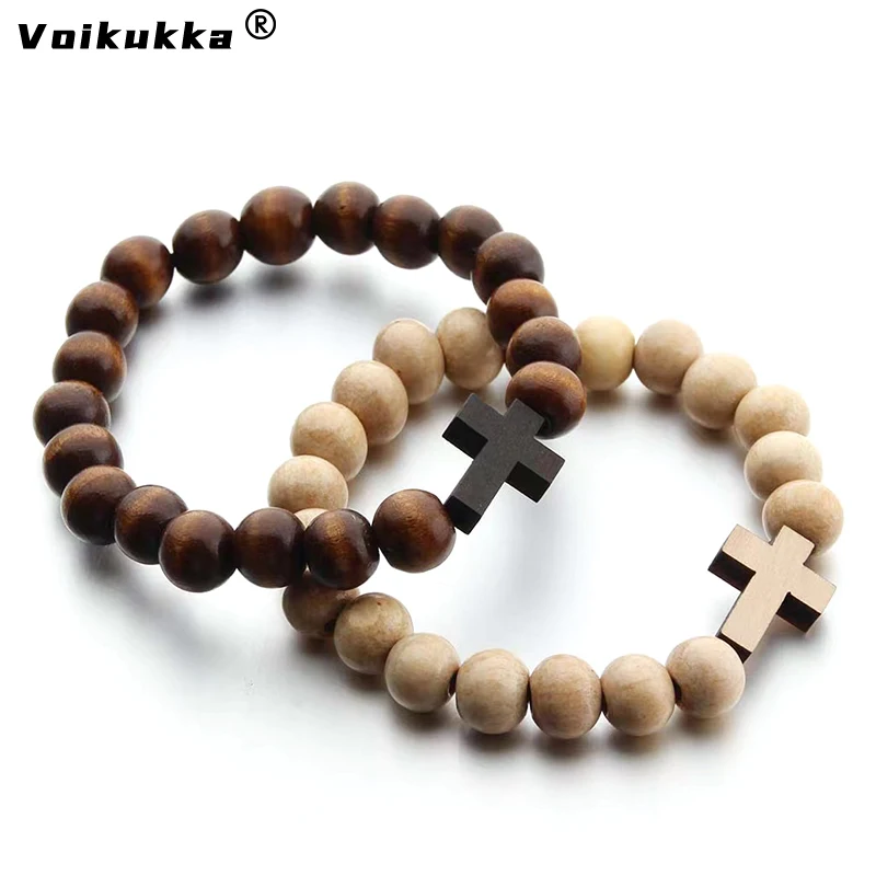 Voikukka Jewelry Etsy Handmade Wooden Bead Bracelet Jesus Cross African Map Design Various Colors Available Gifts Wholesale