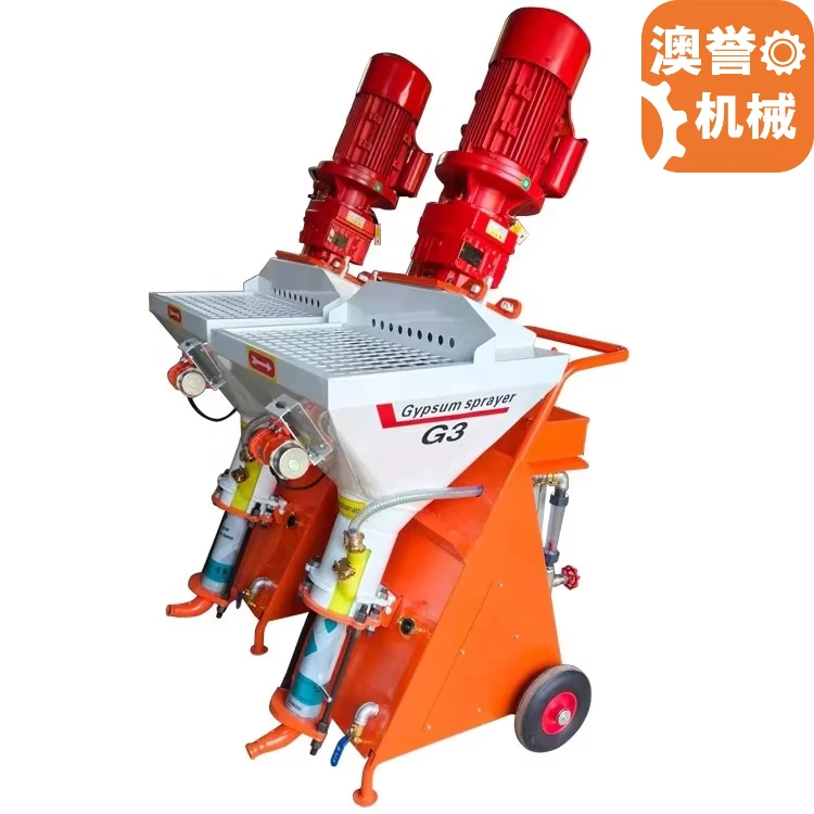 Advanced Technology220v Automatic Gypsum Plaster Station Mortar Spraying Machine Plaster Cement Spraying Machine