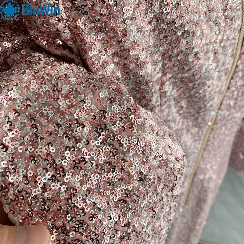 Pailletten-Partykleid für Damen, URBANCHIC Sparkly Bodycon Mini, französischer Chic Street Style, 2025, Neu