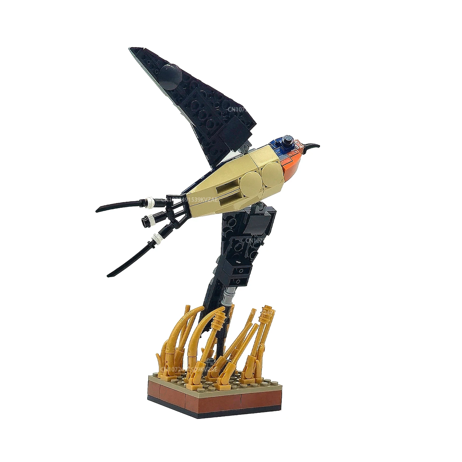 MOC Barn Swallow Wild Goose Building Blocks Animal Flying Bird Natural Style Model Idea Set Bricks Assembly Toys Xmas Gift view 2