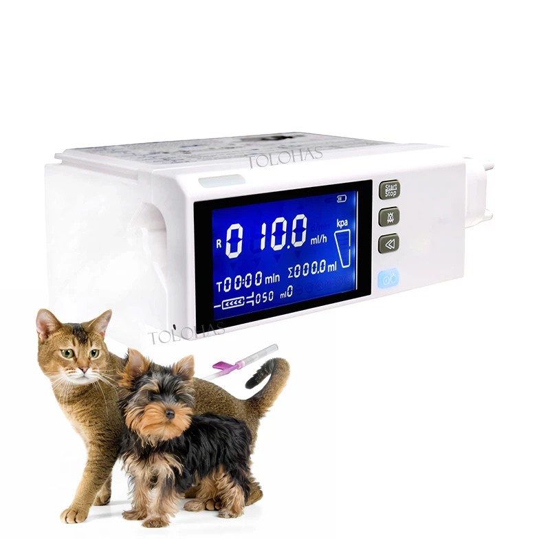 

LHWSP01 Professional Veterinary Medical Syringe Device Auto Portable Vet Syringe Pump for Pet