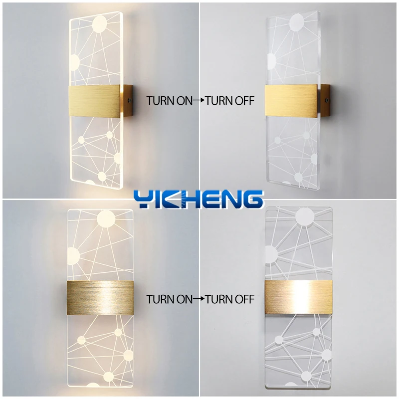 40cm Larger Size Acrylic Wall Light LED Indoor Sconce Lamp Bedroom Living Room Bedside Lamps Modern Nordic Decor 10W AC85-265V