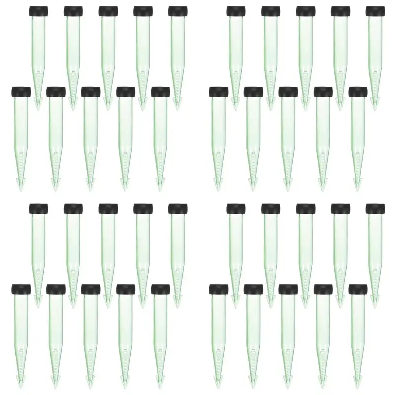 

A25F-200-Pack Floral Water Tubes, 4 Inch/ 10Cm Plastic Floral Tubes With Rubber Caps For Flower