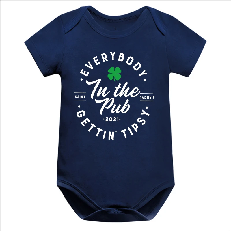 

Everybody In The Pub Baby Clothes St Patricks Day Baby Onesie Lets Get Lucked Up Baby Girl Outfit Shamrocks Shenanigans Cute