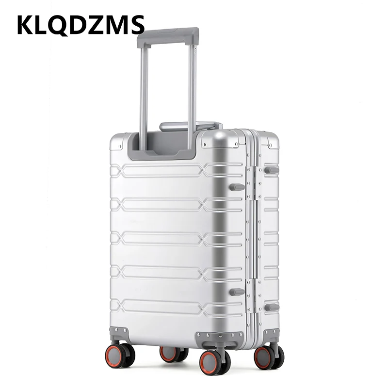 KLQDZMS maleta rodante caja de embarque de aleación de aluminio y magnesio 20 "24" 29 pulgadas cubierta de carrito caja combinada equipaje de cabina