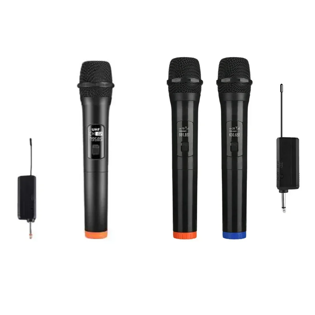 Rechargeable UHF Wireless Microphone Dynamic Handheld Mic Karaoke For Wedding Club Wireless Microphone Set