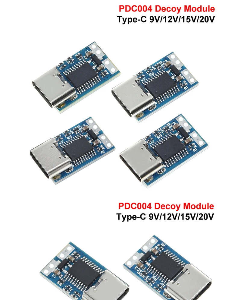 Typ-C PD-Dekoymodul PD2.0 PD3.0 zu DC DC-Auslöser-Verlängerungskabel QC4-Ladegerät 9V 12V 15V 20V Schnelllade-Leiterplatte – Detail 4