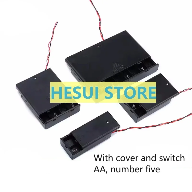 No. 5 Fully sealed battery box 2 3 4 8 sections 5 with cover with switch with DC plug