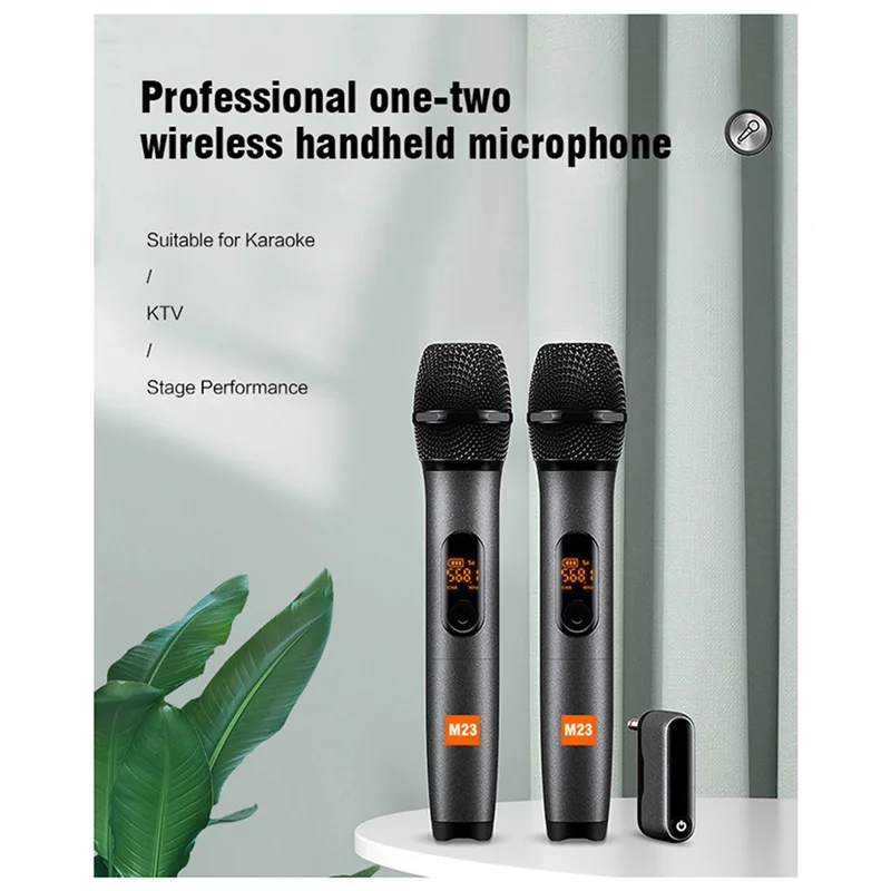 

B30C-2X Universal Microphone Home Karaoke Microphone USB Wireless Microphone Live Broadcast Radio Digital Display Microphone