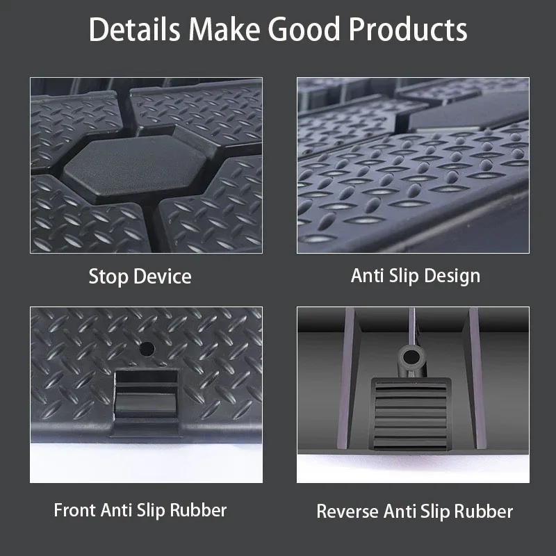 الثقيلة منحدرات السيارات عدم الانزلاق العمل البلاستيك دعم 2 قطعة تحميل 2500 كجم أدوات صيانة السيارات المنحدر مجلس سلم جاك رفع أدوات #5