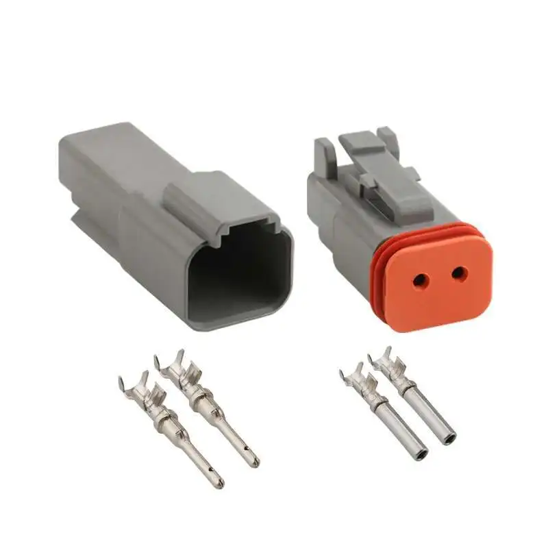Male Female Connection DT06-2S/DT04-2P Waterproof Connector LED Spotlight Plug Socket Wire Line For Car