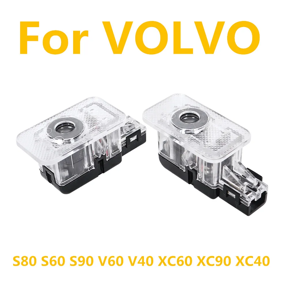 LED Car Door Welcome Lights Bulb Ghost Shadow Lamp Accessories For Volvo XC60 2009- 2024 2010 2011 S60 S80 S90 V60 V40 XC40 XC90