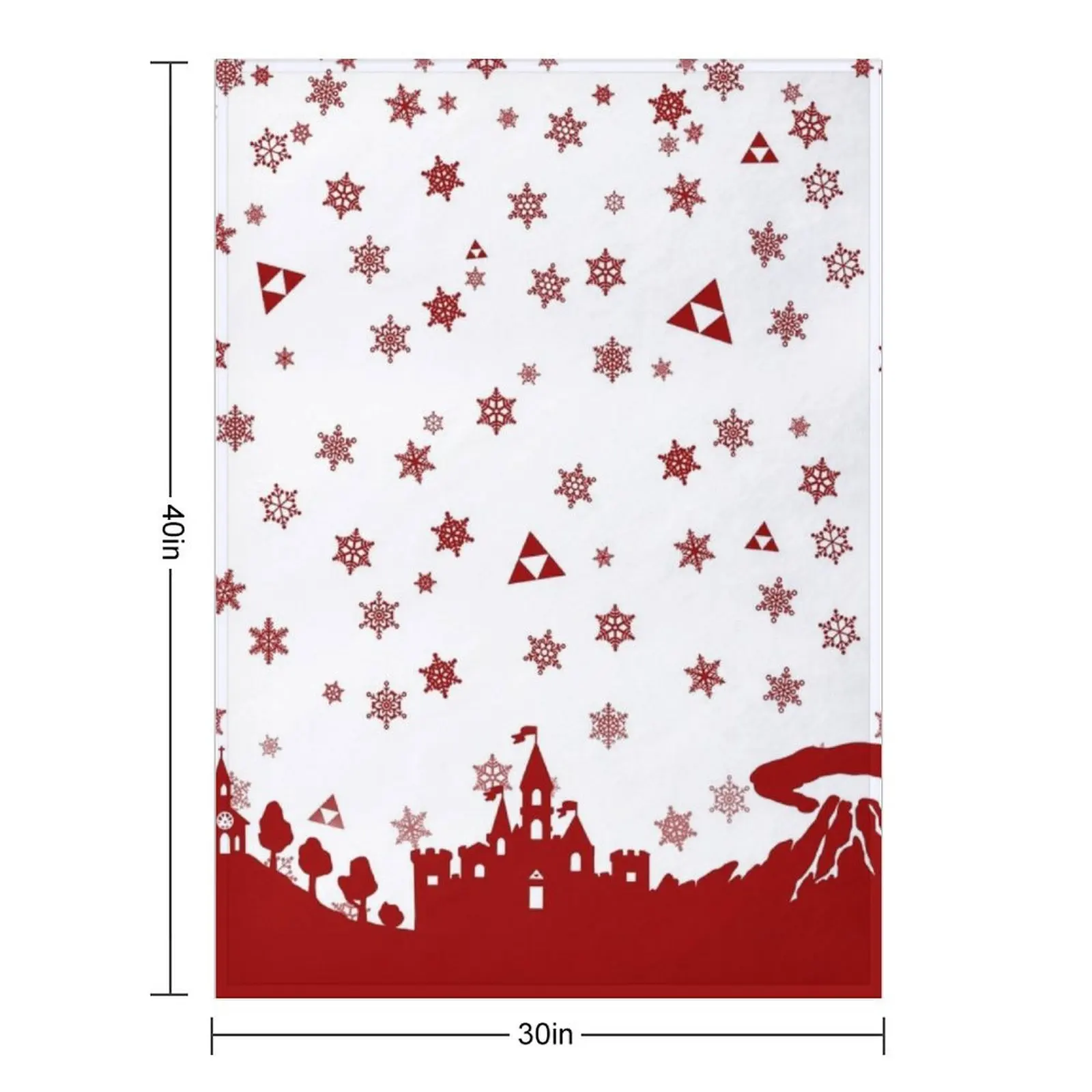 White Hyrule Christmas Throw Blanket Summer Beddings Single Loose Soft Blankets