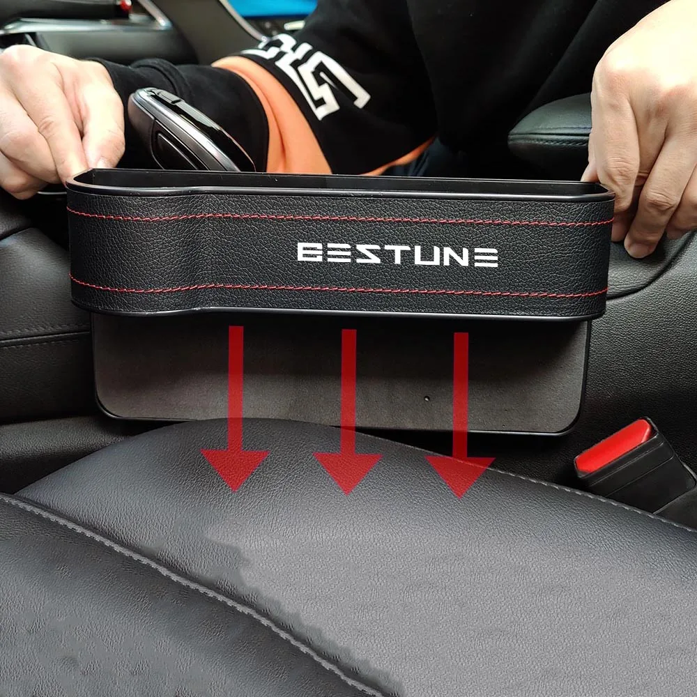 Car Seat Gap Filler Pockets Multifuntion Storage Organizer For FAW Bestune T33 T55 T77 NAT T99 B70 M9 R9 B90 B50 B30 X80 X40 E01