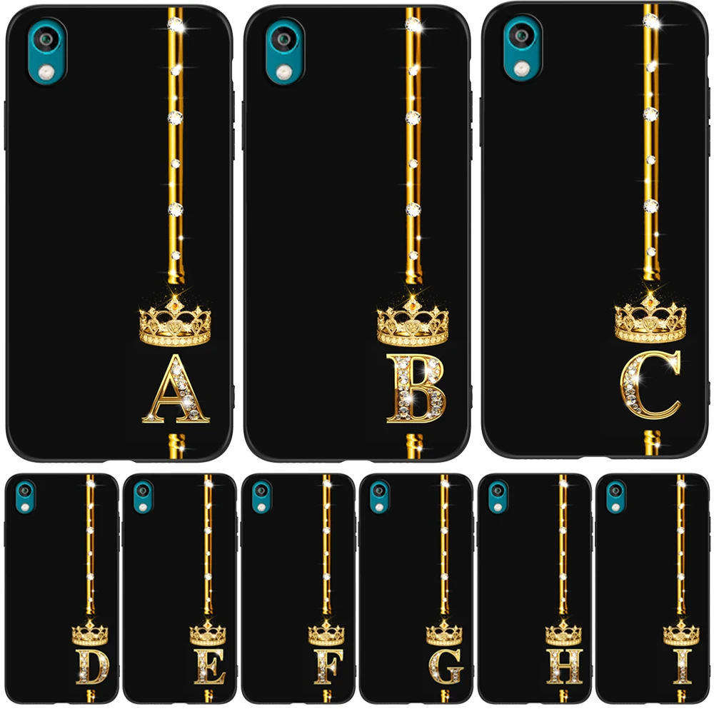 For Honor 8S Case Honor 8S Prime Cover For Huawei Honor 8S 2020 KSE-LX9 8 S Case 5.71'' black tpu case gold letters