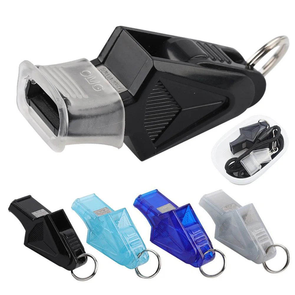 Referee Whistles Durable Professional Sport Whistle Multi-Application with Rope Mouthguard for Referee Competition Training
