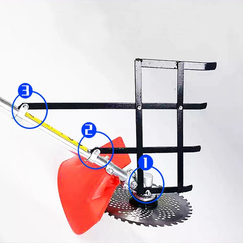 Imagem -06 - Aparador de Grama Cortador de Escova Cortador de Grama Semeador Multifuncional Suporte para Planta Colheitadeira Peças do