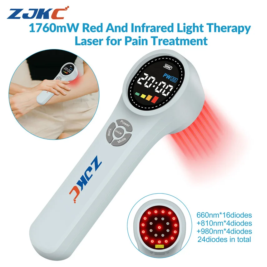 

Medical Grade 1760mW Low Level Laser Therapy Device Cold Laser for Pain Shoulder Back Neck Arthritis Human and Pet